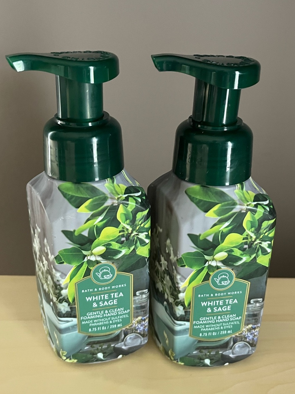 Two New Bath & Body Works White Tea & Sage Foaming Hand Soaps